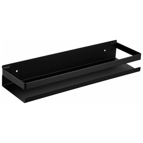 Étagère de Douche Sans Perçage, Étagère Salle de Bain Acier Inoxydable, Noir mat - 30 cm (1/5)