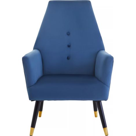 Interior by Premier Midnight Velvet Button Chair, Highback Velvet Buttoned Chair, Long-lasting Velvet Button Dining Chair (1/5)