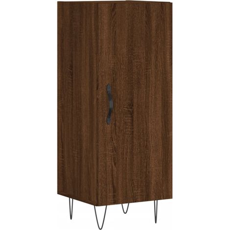 Credenza buffet cassettiera mobile contenitore organizer cucina soggiorno soggiorno 34,5 x 34 x 90 cm derivati del legno marrone 020031228