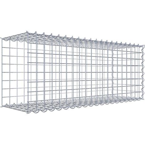 Gabiondeco - Gabion - Element de prolongation en longueur 100 cm x 40 cm x 30 cm (L x H x P). maille 5 x 5 cm. Spirale. Avert.: il manque une grille - Made in Germany (1/5)