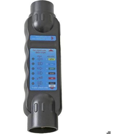 12V Testeur Prise Remorque 7 Broches Male-Testeur Prise Remorque Feux Circuit De Câblage Outils Diagnostic-Convient Remorque Camio (1/4)