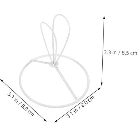 Bardusch-3 portalampade in ferro per lampadine, clip facili da installare, struttura fai-da-te resistente, accessori per l'illuminazione, anelli in metallo (1/4)