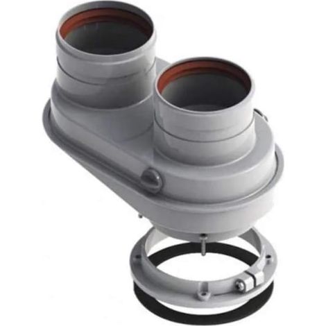 SDOPPIATORE FUMI COMPATTO PER SCALDINO 60/100-80 ARISTON 3318034 (1/2)