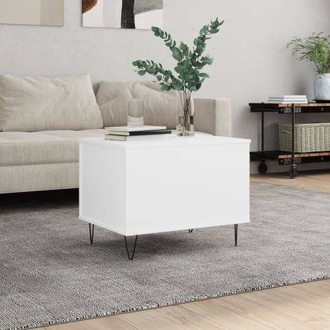 Couchtisch Weiß 60x44,5x45 cm Holzwerkstoff