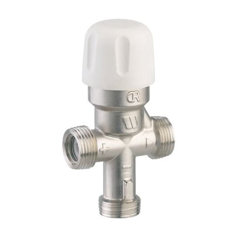 Watts – Régulateur thermostatique M 3/4' – Plage de réglage 25 à 55°C – Débit 38 l/mn à 3 bar – Pression maxi 10 bar – Température maxi 90°C