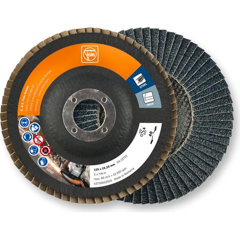 Fein Fächerschleifscheibe Winkelschleifer Schleifer CCG CG 125 K40 10Stk (1/4)