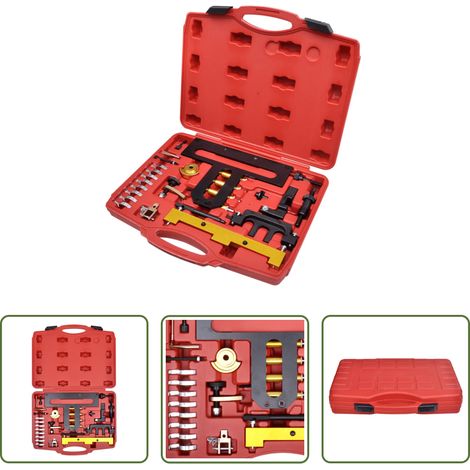 vidaXL Réglage de calage - Kit d'outils de verrouillage calage moteur à essence BMWN42/N46 (1/5)