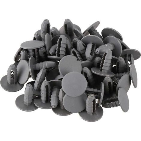 Rivet Plastique - Diamètre De Trou 8 mm - Longueur Totale 21 mm - Pour Porte De Voiture - 50 Pièces (1/5)