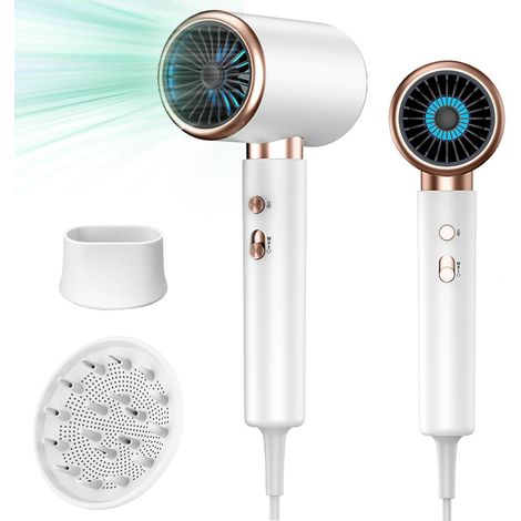 Sèche-cheveux professionnel 2400W – Moteur AC haute performance – 3 réglages de température – Silencieux sous 55 décibels