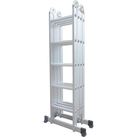 Varan Motors – Échelle articulée DLM105 – Aluminium 5.92m – 20 échelons – Escabeau et échafaudage réglable – Poids max 150kg