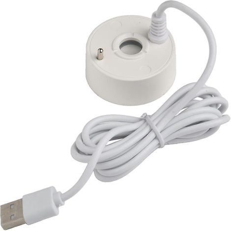 Atomiseur ultrasonique USB 5V, sortie de brume dense, convient aux fontaines, bassins et aquariums, câble de 1,4 mètre, blanc. (1/5)