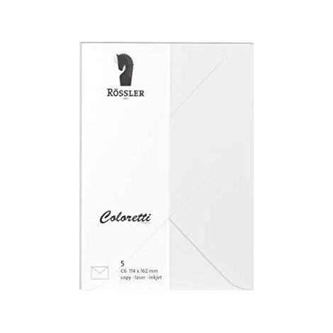 Enveloppe c6 ministro coloretti 5 unités white (1/3)