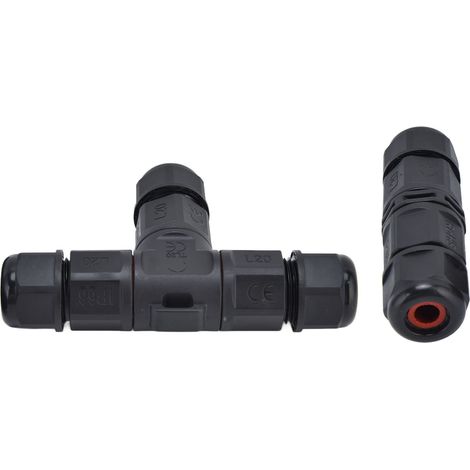 Boîtier de Raccordement Étanche IP68 3 Broches pour Luminaire Extérieur 250V 16A