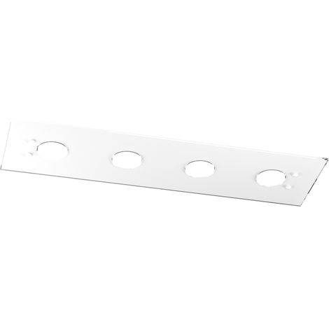 Plafonnier Rectangulaire Toplight Path 4 Lumières Avec Culot Gx53, Structure Blanche, Design Moderne 80X20X3Cm (1/4)