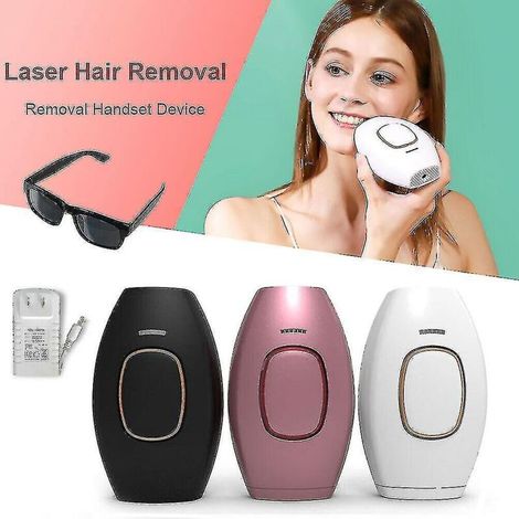 Appareil d'épilation laser IPL pour le visage, le corps et les jambes, à domicile, avec lunettes et prise conforme aux normes australiennes (pink) (1/3)