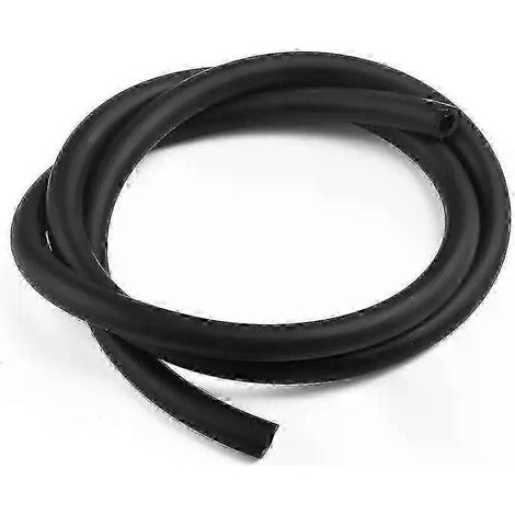 Tuyau/conduit/tube en silicone noir de haute qualité, 6 mm (1/4"), pour carburant/air/dépression automobile, 1 m. Accessoires pour tuyau de carburant. (1/5)