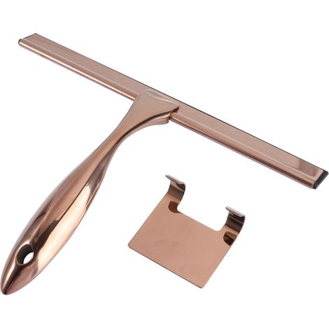Raspador de vidrio de acero inoxidable CSPARKV para baño, silicona, bronce, limpiaparabrisas de coche, escobilla de goma para azulejos de cerámica del hogar (1/5)