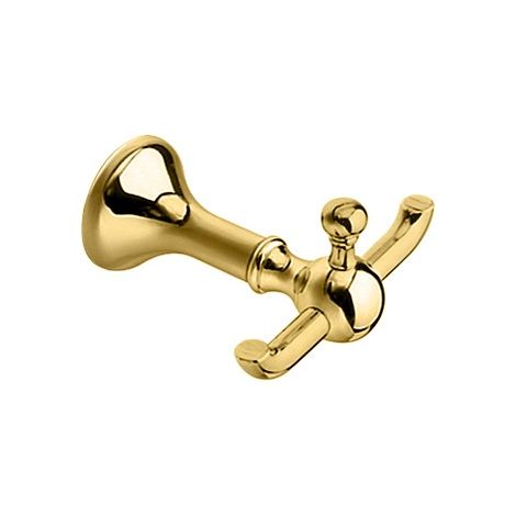 Porte peignoir double REGENCY Doré - CRISTINA ONDYNA RY24552 (1/2)