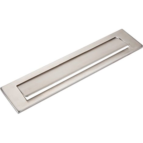 Bocacartas acero inoxidable satinado rectangular puerta (1/2)