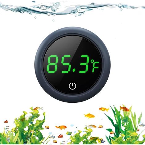 Thermomètre numérique pour aquarium, écran LED précis, ± 0-20 °F, convient aux poissons, salamandres, tortues et autres animaux aquatiques. (1/5)