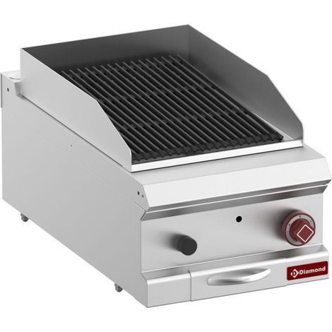Grill fonte à pierre de lave module 1/2 - Diamond