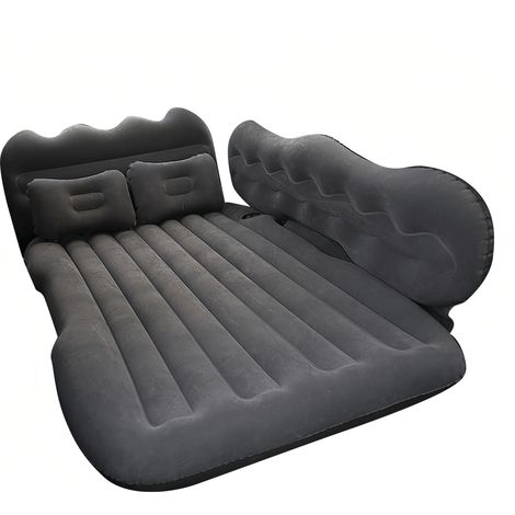 Voiture Matelas Gonflable Portable et Confortable, Multifonctionnel Pliant Matelas Pneumatique 2 Personnes, idéal pour le camping, SUV, MPV, fourgonnette et camion , Velours PVC (1/5)