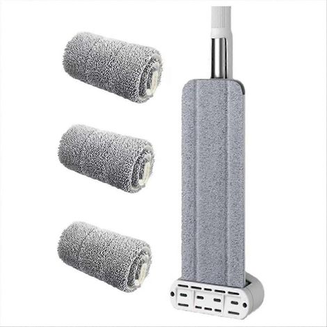 Balai à franges auto-essoreur mains libres - Balai à franges en microfibre (1/5)