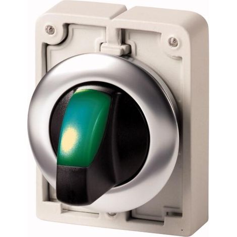 Commut.rotat.lum.30mm affleur.vert 3pos. EATON M30I-FWLK3-G