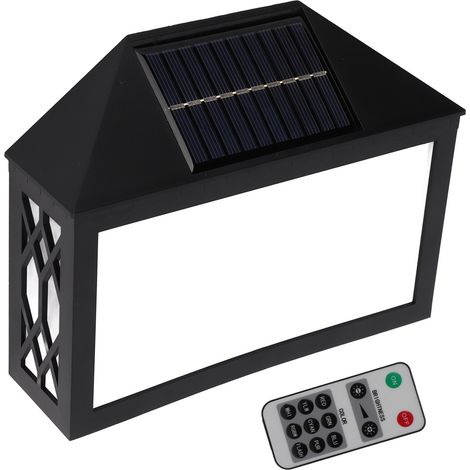 Plaque lumineuse solaire LED colorée pour numéro de maison, étanche, avec télécommande (1/5)