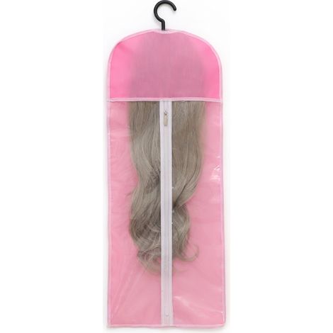 Pochette de rangement pour perruques rose x 2 modèle 5