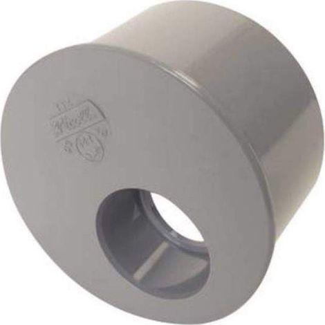 Nicoll – Raccord d'évacuation PVC mâle 125 mm – Femelle 63 mm – Pour évacuation eaux usées – Matériau PVC durable