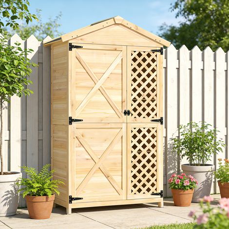 Armadio Esterno: Casetta Giardino con Porta Ventilata e Kit Antiribaltamento. (1/5)