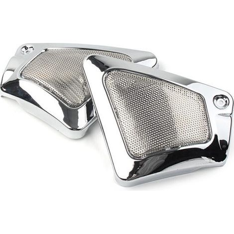 1 pair Color: Galvanized silver Material: Metal and plastic Left and right side of the motorcycle air filter box--DTEKGAZ