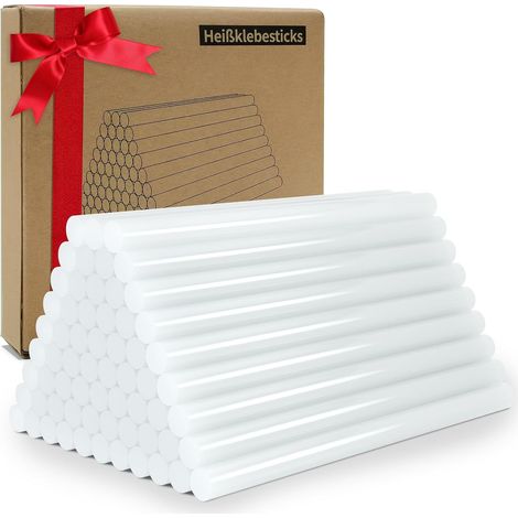 Lot de 60 pistolets à colle chaude - 7 x 130 mm - 7 x 130 mm - Bâtons de colle chaude - 7 mm - Pour les loisirs, l'art et le bricolage (1/5)