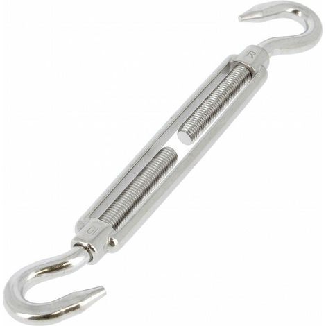 Tendeur M12 Crochet-Crochet Inox A4 - Tendeur M12 Crochet-Crochet Inox A4 - Tendeur M12 Crochet-Crochet Inox A4