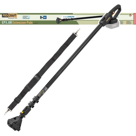Accesorio de extensión telescópica Procraft EP3.0R, 1,2 - 3,0 m, giratorio, para motosierra (1/5)