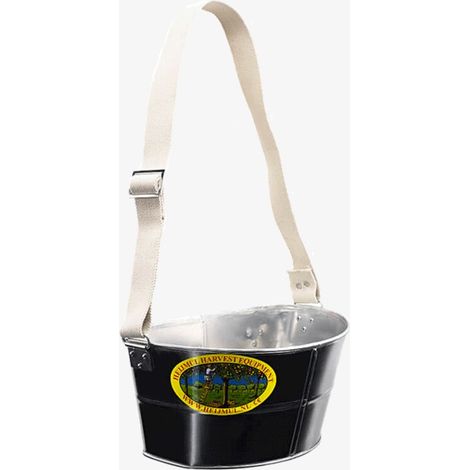 Direct Filet – Panier de cueillette aluminium 7L – Sangle en coton réglable – Dimensions 36 x 20 x 30cm – Contact alimentaire