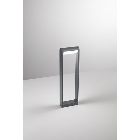 Borne lumineuse LED extérieure 12W 3000K, structure en aluminium poudré anthracite mat, design moderne et orientable IP65 - Marque Perenz SAS