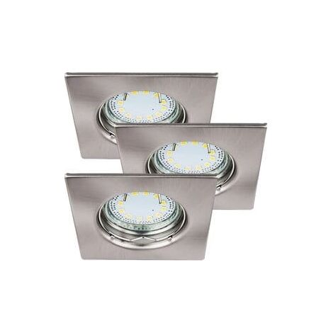 Rabalux Lite 1054 set 3 faretti quadrati IP44 GU10