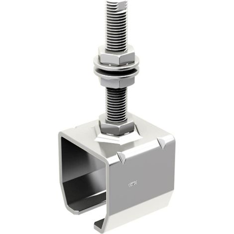 Slid'Up By Mantion – Support enveloppant en acier galvanisé pour rail SLID'UP – Dimensions 131 x 40 x 37 mm – Fixation murale avec équerre SU2038 - SU2048 (1/2)