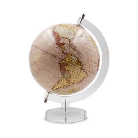 Mappamondo Decorativo da Tavolo Scrivania Marrone 24 x 30 cm (1/2)