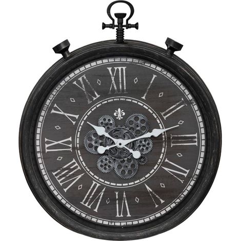 Orologio meccanico azad d60cm nero - Atmosphera créateur d'intérieur (1/3)