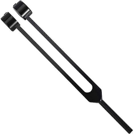 Stimmgabel aus Aluminiumlegierung zur Stressreduktion und mentalen Klarheit (64/128 Hz), Therapiegerät, nicht magnetisch-Black (1/5)