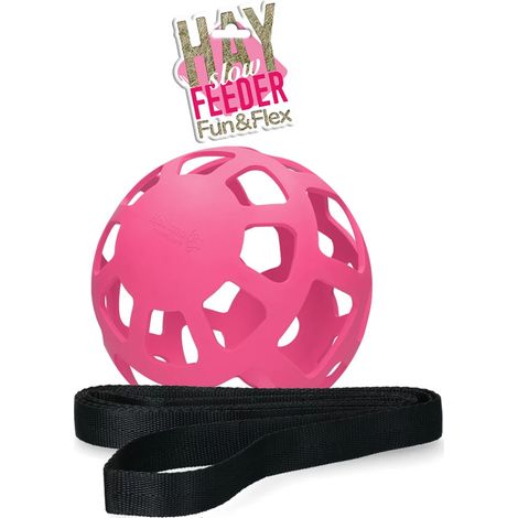 Hay Slow Feeder Rosa Palla Alimentazione lenta fieno Cavallo Box (1/5)