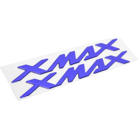 Paire d'autocollants décoratifs 3D pour moto XMAX 125 250 400 (Bleu) (1/5)
