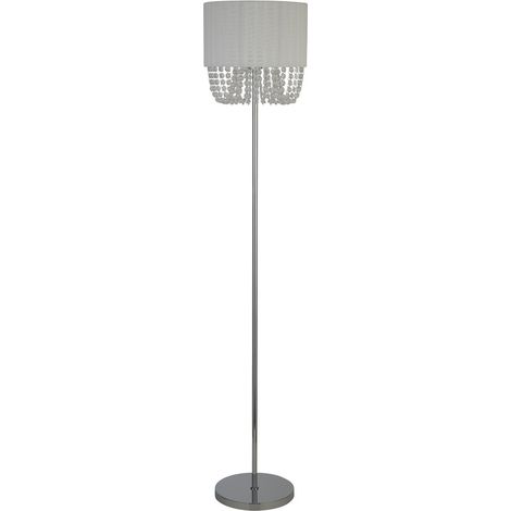 Lampadaire Bellano chrome avec blanc - EU62618CC (1/3)