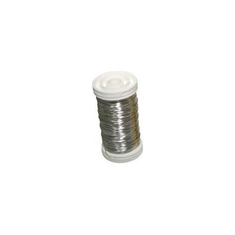 Gerader Blumendraht, silber, 1 Stück.