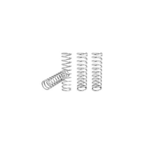 10 Pièces Ressorts Compression, Ressort de Compression en Acier Inoxydable, Ressorts Métalliques Pour Craft Réparation, 1,2 x 10 x 60 mm