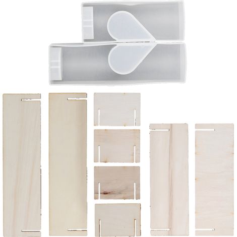 Wiederverwendbare herzförmige Silikonform für DIY-Kerzen – einzigartiges und langlebiges Design (1/5)