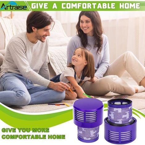 Filter für Dyson V10, 3 Filter für Dyson V10 SV12 Akku-Staubsauger Zubehör (1/4)